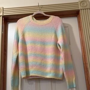 BB Dakota Multicolor Striped Crew Neck Sweater